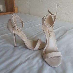 Lulu's Nude Suede Heels